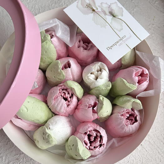 Marshmallow tulips