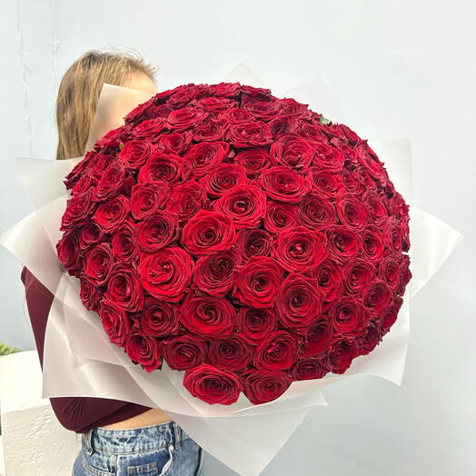 Букет 101 красная Роза