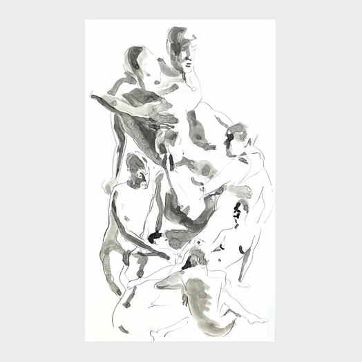 Скетч-Ню-Графика: широкоформатная работа «Единение»