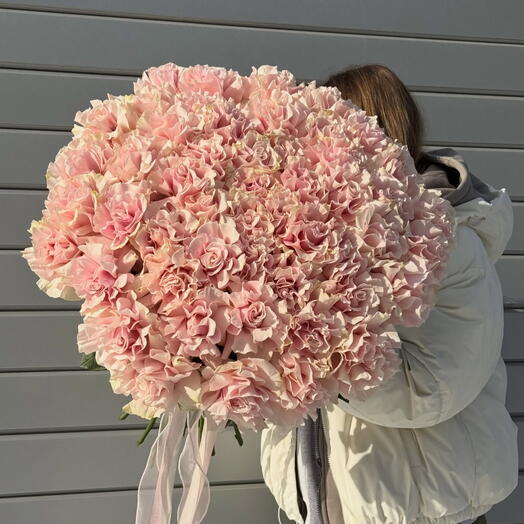 Букет зефирных роз Pink Mondial