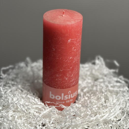 Свеча красная bolsius