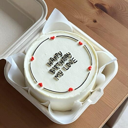 Бенто торт "happy birthday my love"