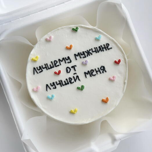 Бенто торт любимому мужчине с сердечками