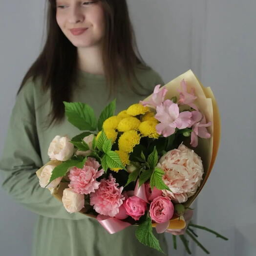 Букет с лимонным акцентом