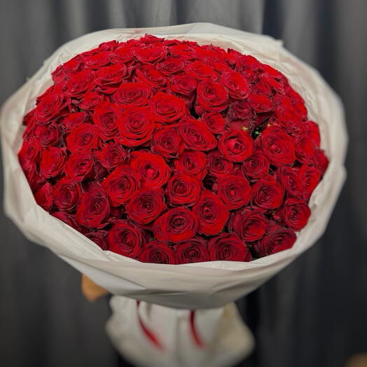 Сердца двоих (101 Роза 60см)