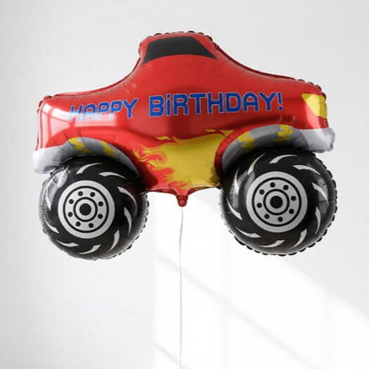 Фольгированный шар-фигура «Монстр-трак: Happy Birthday»