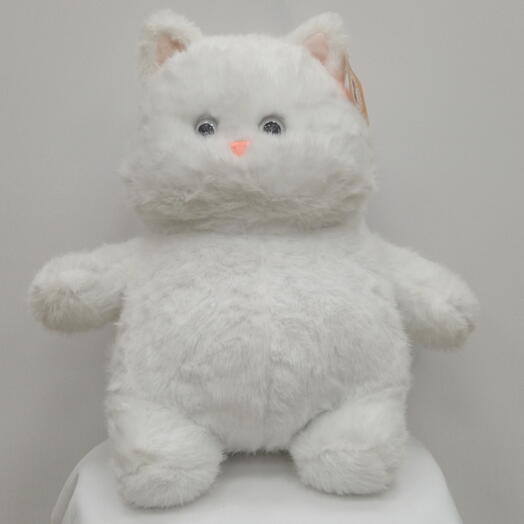 Игрушка белый кот