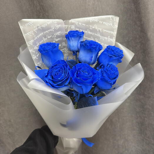 Букет из синих роз💙😍
