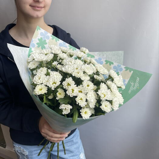 Букет кустовых хризантем Сантини