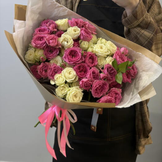 Микс кустовых роз