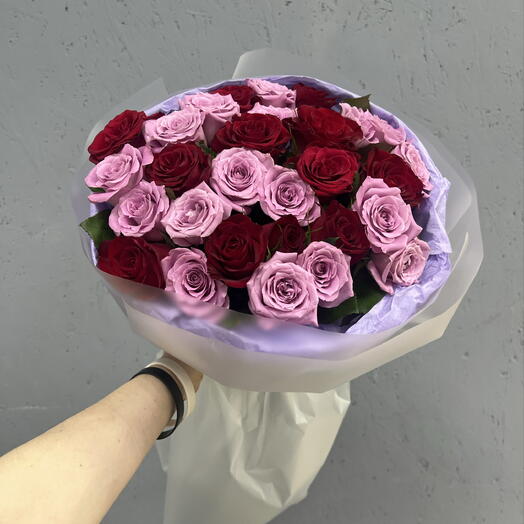 Микс сиреневого с красным