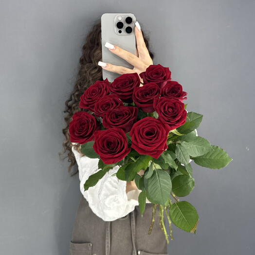 Монобукет🌹 Ред Наоми 11 шт