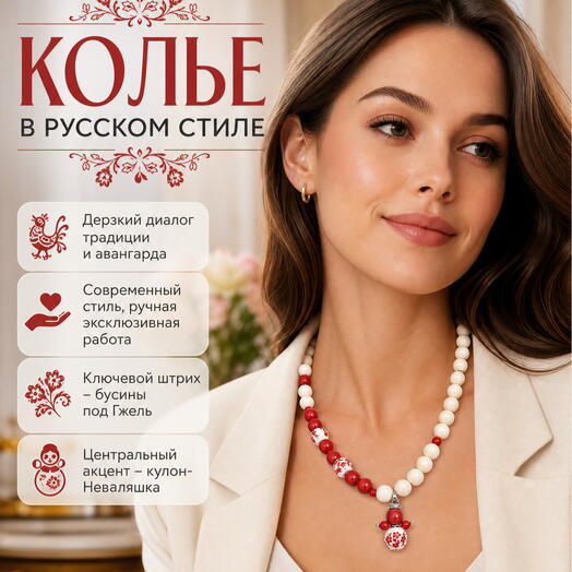 Колье в русском стиле2