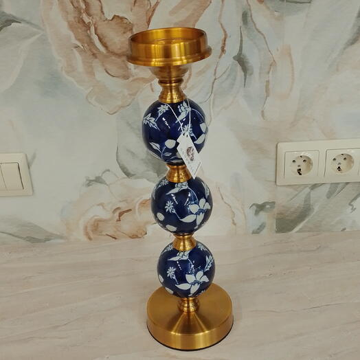 Подсвечник синий