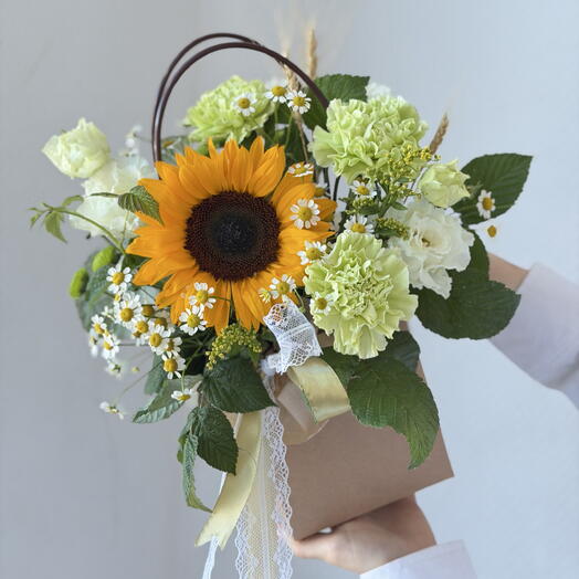 Цветочная сумочка с подсолнухом🌻 Подарок на 1 сентября, День учителя