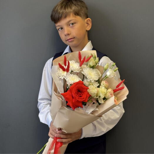Букет на 1 сентября «Биссектриса»