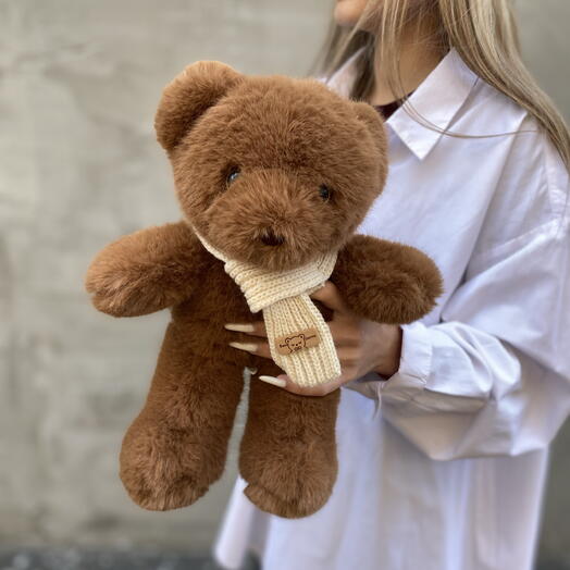 Мишка коричневый 25 см