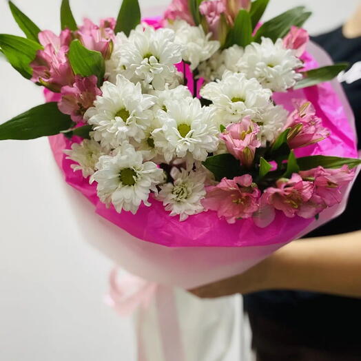 Хризантемы и альстромерии🌸