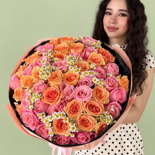 Букет "Coral shimmer"