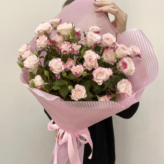 Букет Моно из кустовых роз💐