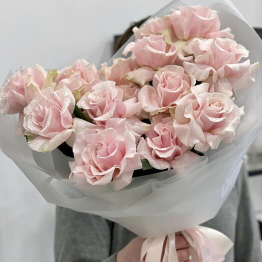 MONO букет из французских роз Pink Mondial🌸