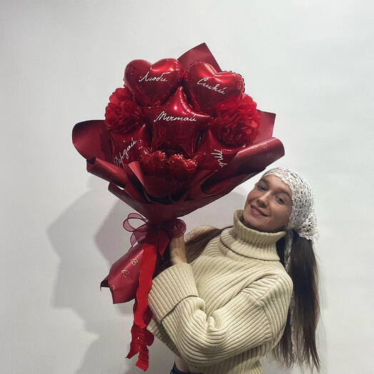 Букет из шаров "RED"
