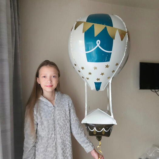 Шар воздушный шар на рождение сына, мальчику с гелием-1шар