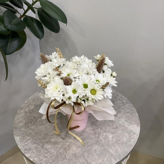 Стаканчик с колосками розово - коричневый 🌸