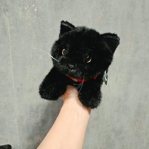 Мягкпя игрушка черный кот 3