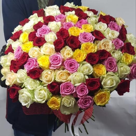 Букет из 101 розы микс))