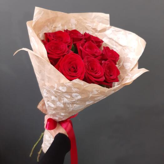 9 Rosas en artesanía comprimida
