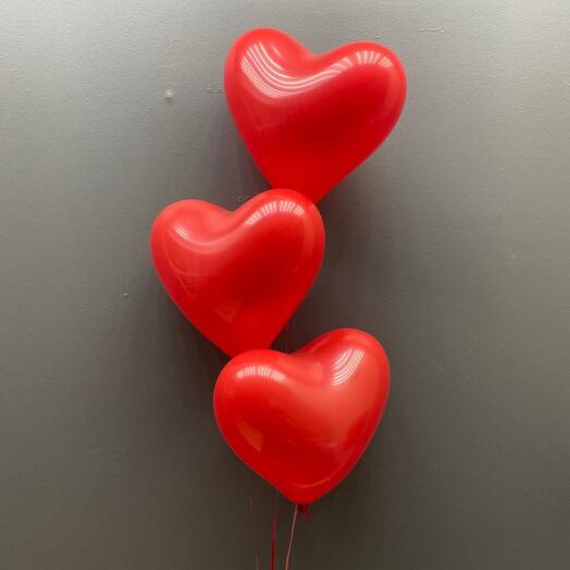 3 helium balloons