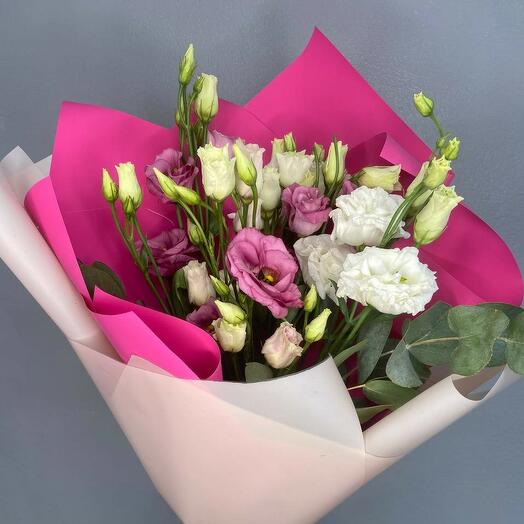 Букет "Стильная эустома"