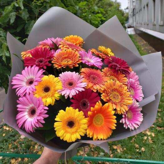 Букет из герберы Бусинка