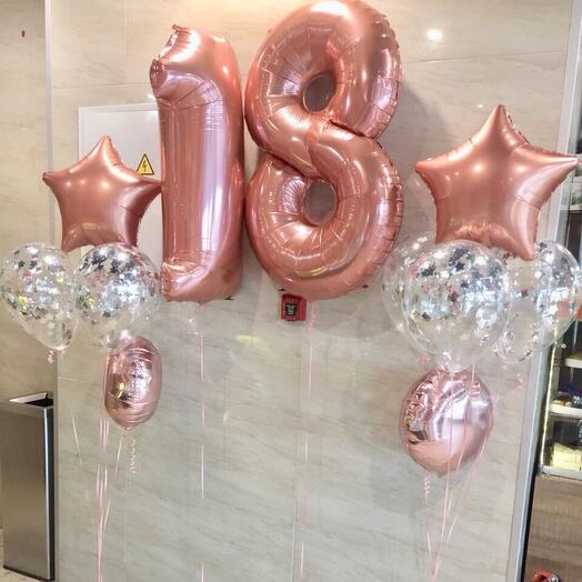 Balls for 18 years 11 pieces