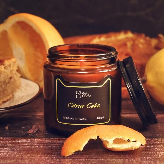 Aromatic candle "Citrus pie", 120 ml