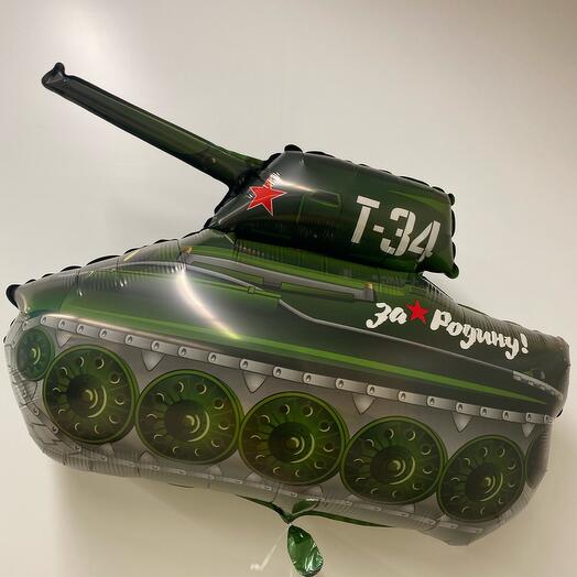 Шарик фольгированный Танк т-34