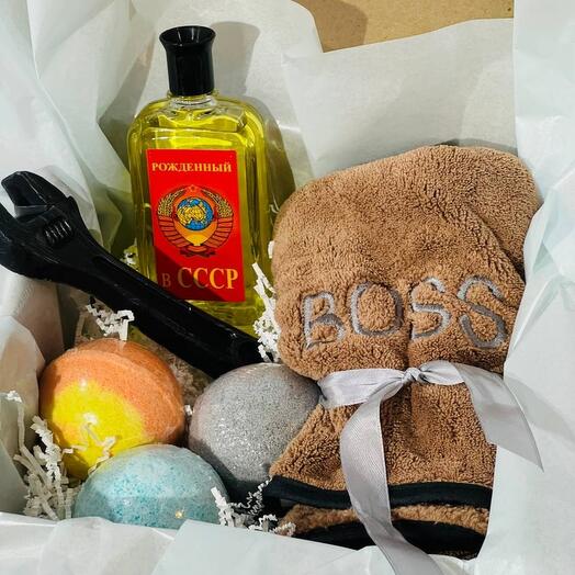 Бокс для парня мужчины с одеколоном ссср бьюти бокс