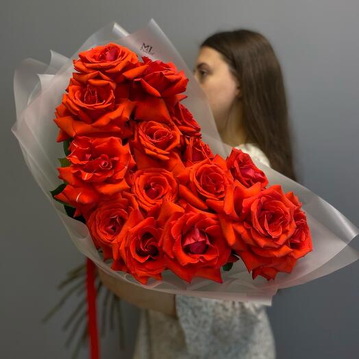 Французская алая роза L