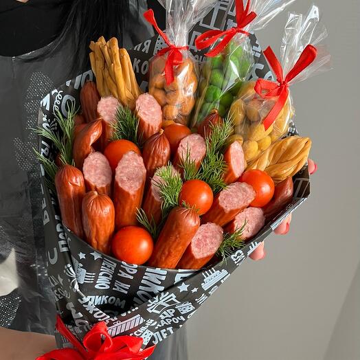 Мужской букет Под пенное