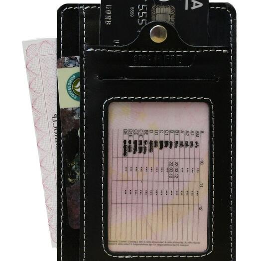 Обложка для автодокументов Apache RFID ОВ-S/черн