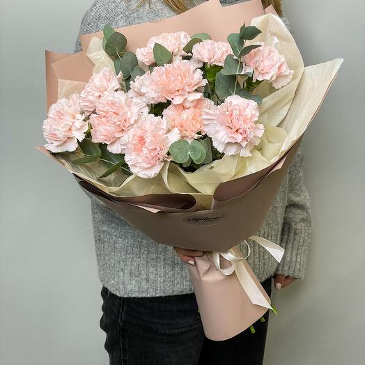 Ramo de 11 Dianthus rosa