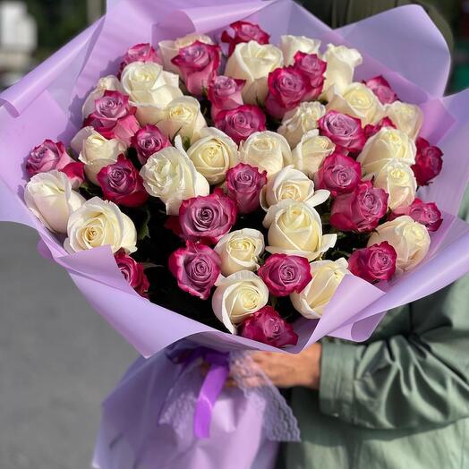 51 mixed roses