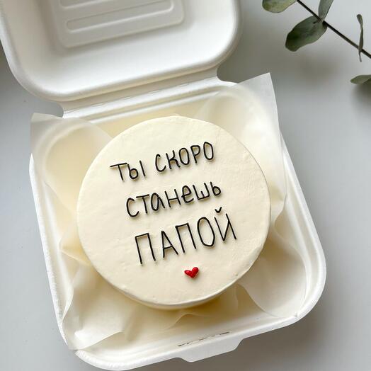 Бенто торт «ты скоро станешь папой» папе, будущему папе, мужу, для папы