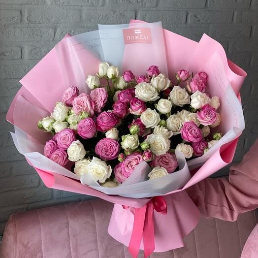 Микс кустовых роз