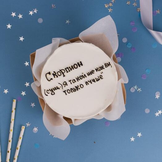 Бенто-торт Скорпион гороскоп 700 г