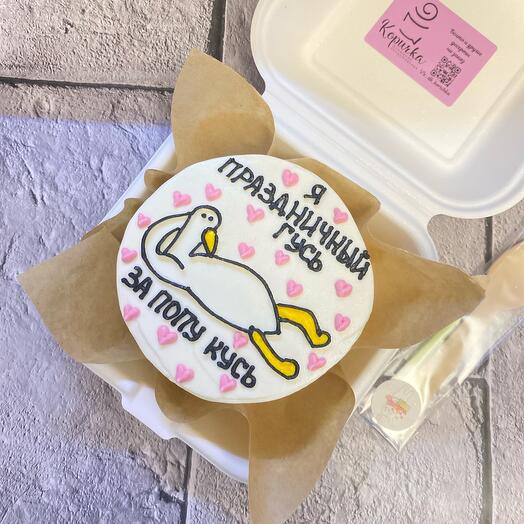 Бенто торт «Гусь»