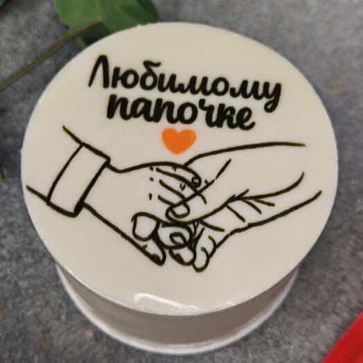 Бенто мини-торт папе
