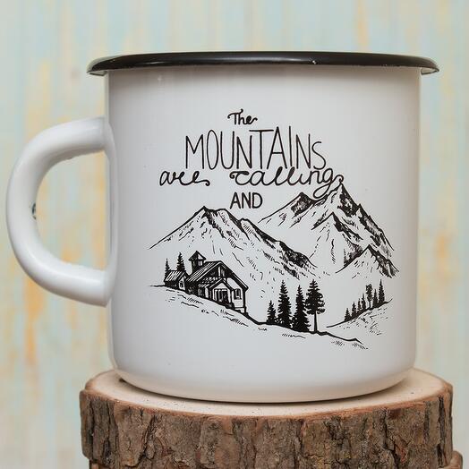 Эмалированная кружка Mountains