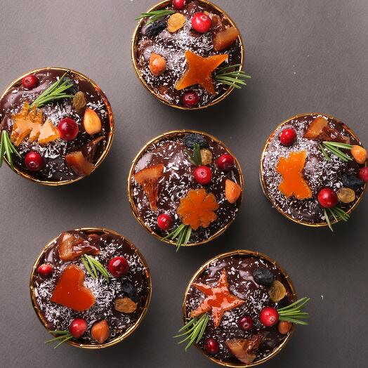 Капкейки на пиве "Портер праздничный" | набор 6 шт. по 0.1 кг | шоколадные